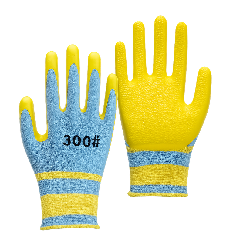 GLOVES YELLOW/BLUE 50G-AR